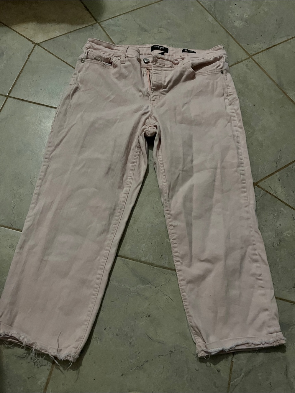 Nine West Women's Light Pink Cropped Pants